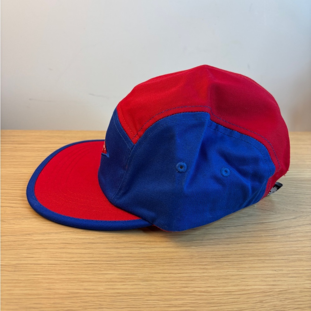 “CAMP Headwear Original” Two-Tone Red & Blue Five-Panel Cap NWOT! - Picture 3 of 6